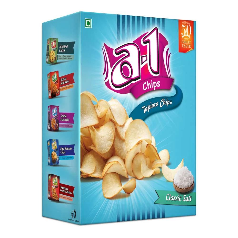 Tapioca Chips Classic Salt, 160g-1.webp